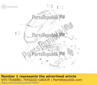 65573000BU, Piaggio Group, proteção traseira     , Novo