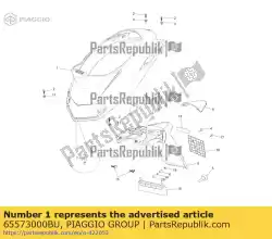 Qui puoi ordinare protezione posteriore da Piaggio Group , con numero parte 65573000BU: