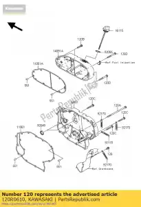 kawasaki 120R0610 bolt-socket zx900-c1 - Bottom side