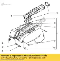 574488, Piaggio Group, Bellows piaggio liberty 50 125 1998 2001, New