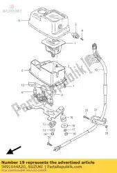 Aqui você pode pedir o cabo assy, ?? Spee em Suzuki , com o número da peça 3491044A20: