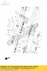 Aquí puede pedir perno, tapa de Yamaha , con el número de pieza 1C323111L100: