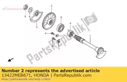 Aqui você pode pedir o engrenagem, balanceador acionado (40t) em Honda , com o número da peça 13422MEB671: