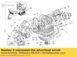 Aquí puede pedir mantenimiento de Piaggio Group , con el número de pieza GU01424630: