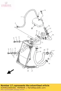 yamaha 934401908300 anel de retenção (4l0) - Lado inferior