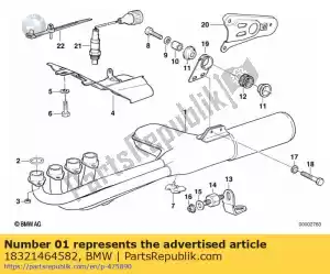 bmw 18321464582 t?umik, katalizator - Dół