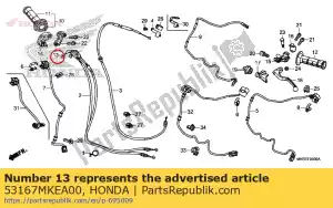 honda 53167MKEA00 boîtier, papillon supérieur - La partie au fond