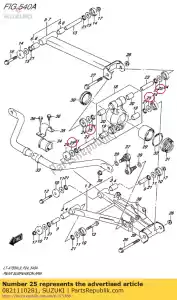 suzuki 0821110281 washer,thrust - Bottom side