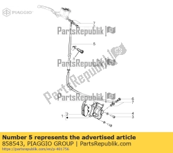 Aprilia 858543, Brake fluid line, OEM: Aprilia 858543