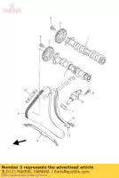 3LD121760000, Yamaha, sprocket, cam chain yamaha tdm trx xtz 750 850 900 1989 1990 1991 1992 1993 1994 1995 1996 1997 1998 1999 2000 2001 2002 2003 2004 2005 2006 2007 2008 2009 2010, New