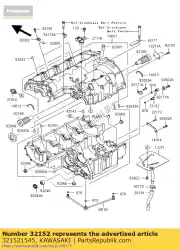 Here you can order the pipe,rh,l=76. 8 zx900-c1 from Kawasaki, with part number 321521545: