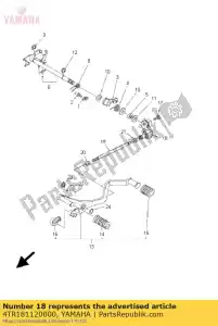 yamaha 4TR181120000 arm, shift - Onderkant