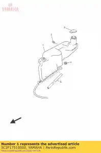 yamaha 5C2F17510000 tank, oil - Bottom side