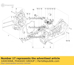 Aprilia 1A003068, ?ruba z ko?nierzem m6x35, OEM: Aprilia 1A003068