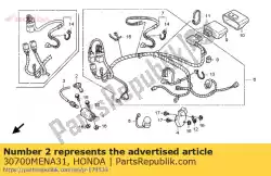 Aquí puede pedir conjunto de tapa, supresor de ruido de Honda , con el número de pieza 30700MENA31: