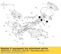 2B002001, Piaggio Group, right instrument panel support aprilia  rsv rsv4 rsv4 1100 racing factory abs zd4ke000 zd4kea00 zd4kea00, zd4kewa zd4keb00 zd4keu zd4keua1 zd4rkl00zd4rkl01 1000 1100 2009 2010 2011 2012 2013 2015 2016 2017 2018 2019 2020 2021, New