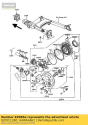 Aquí puede pedir anillo-o, 61. 6 mm vn750-a2 de Kawasaki , con el número de pieza 920551280: