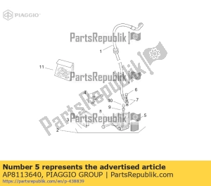 aprilia AP8113640 coperchio pinza freno - Il fondo