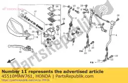 Ici, vous pouvez commander le cylindre sous ass., fr. M auprès de Honda , avec le numéro de pièce 45510MAW761:
