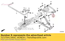 Aquí puede pedir conjunto de brazo., r. Rr. Superior de Honda , con el número de pieza 52370HL3A00: