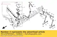 45125MW3601, Honda, hose comp., r. fr. brake honda cb cbf 750 7502, New