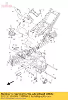 2D12111003P0, Yamaha, komp. ramek. yamaha fz 800 1000 2006 2007 2008 2009 2010 2011 2012 2013 2014 2015, Nowy