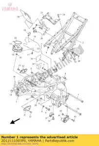 yamaha 2D12111003P0 komp. ramek. - Dół