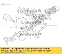 Tutaj możesz zamówić os? Ona o? Wietleniowa od Piaggio Group , z numerem części AP8224345: