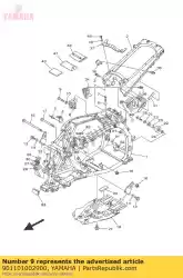 Aquí puede pedir perno, cabeza hexagonal de Yamaha , con el número de pieza 901101002900: