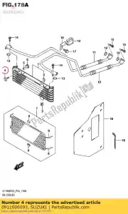 Suzuki 0911606093 parafuso - Lado inferior