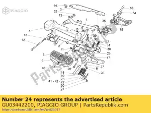 Piaggio Group GU03442200 tornillo - Lado inferior