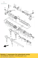 2551038F00, Suzuki, eixo, sub t / m g suzuki lt a400 eiger 4x2 a400f 4x4 400 , Novo