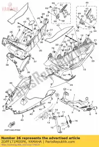 yamaha 2DPF171M00P6 kret, os?ona boczna 2 - Dół