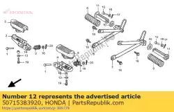 Tutaj możesz zamówić szpilka, krok pasa? Era od Honda , z numerem części 50715383920: