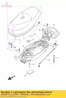 5WWF47313000, Yamaha, siège de couverture yamaha cw 50 2005 2007 2015 2016, Nouveau