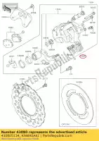 430805134, Kawasaki, étrier-sous-ensemble, rr kawasaki kx  b a d c monster energy 85 ii kx85 sw lw big wheel kx85ii , Nouveau