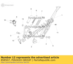 Aprilia 858507, Stand plaat, OEM: Aprilia 858507