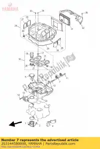 yamaha 2S31445B0000 alavanca 1 - Lado inferior