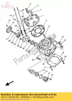 34X111810100, Yamaha, joint, culasse 1 yamaha dt lc 1gl spain 261gl-352s1 125 1986 1987, Nouveau