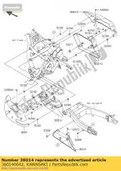 Aquí puede pedir cadena de caja de Kawasaki , con el número de pieza 360140042: