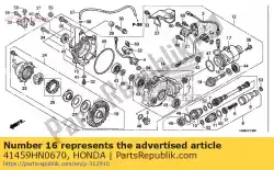 Qui puoi ordinare spessore l, pignone (2. 30) da Honda , con numero parte 41459HN0670: