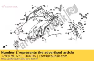 Honda 17891MCJ750 rod, tank open - Bottom side