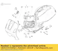 1B003343500Q7, Piaggio Group, karosserie vespa vespa gts zapm4520, rp8m45710,  zapm459l, zapma39l zapma3100, zapma3200 zapma3200, zapma3100 zapma3300 0 125 150 300 2014 2016 2017 2018 2019, Nieuw