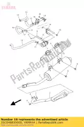 Qui puoi ordinare tubo flessibile, curva 3 da Yamaha , con numero parte 1SCE48830000: