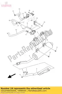 yamaha 1SCE48830000 tubo flessibile, curva 3 - Il fondo