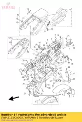 Here you can order the graphic 1 from Yamaha, with part number 5WM2165CA000: