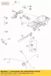 Here you can order the wiring harness racing usa 05 from KTM, with part number 59411075100: