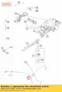 ktm 59411075100 wiring harness racing usa 05 - Bottom side