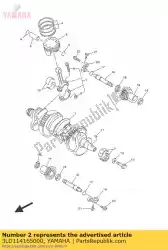 Here you can order the plane bearing, crankshaft 1 from Yamaha, with part number 3LD114165000: