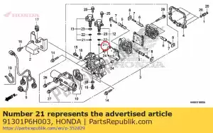 Honda 91301P6H003 o-ring, 7,6x1,9 (keihin) - Dół